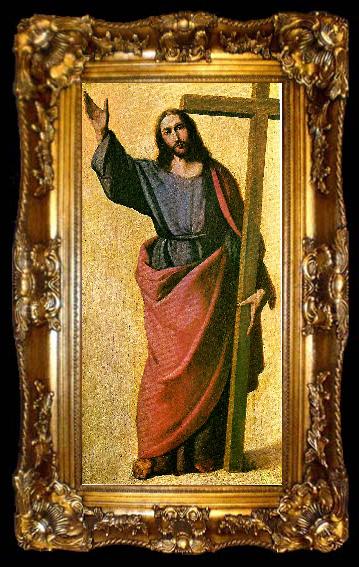 framed  Francisco de Zurbaran christ blessing, ta009-2